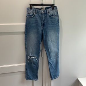 Reformation high-waisted cropped cigarette Jean